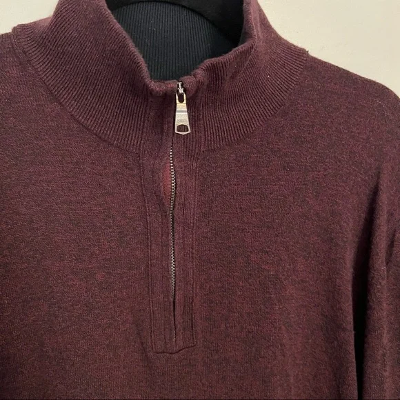 Banana Republic Luxe Collection Quarter-Zip Sweater - Picture 3 of 6